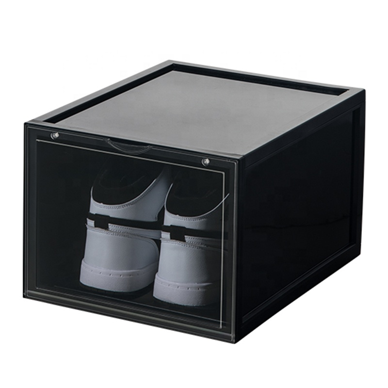 Extra Large Black Magnetic Front Door Sneaker Shoe Display Box