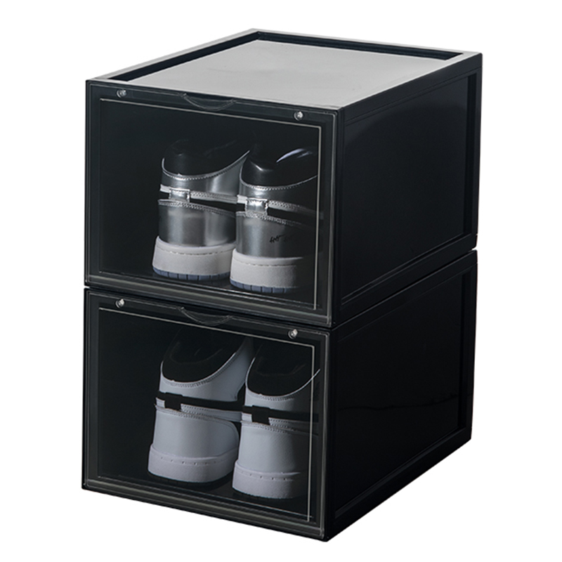 Extra Large Black Magnetic Front Door Sneaker Shoe Display Box